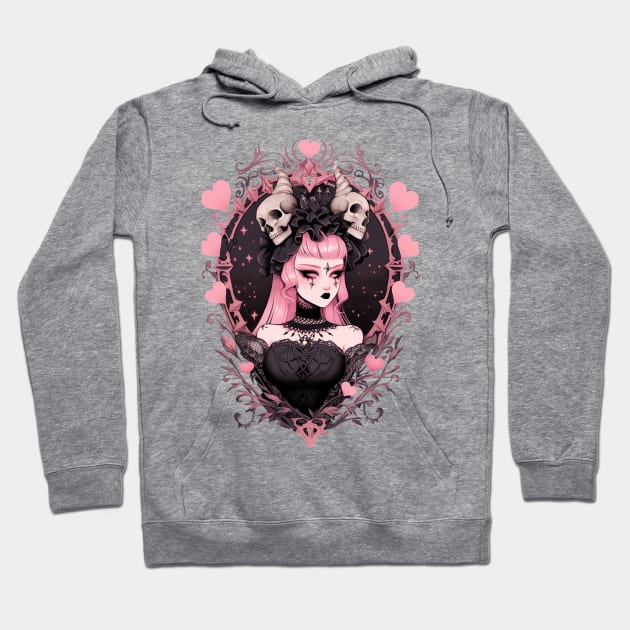 Goth Queen Hoodie by DarkSideRunners